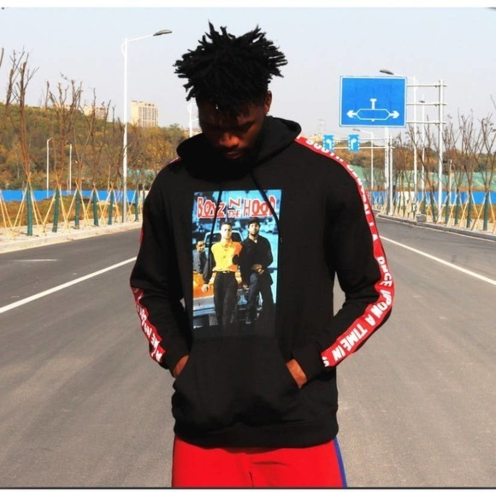 Hybrid Size Medium Boyz N The Hood South Central L.A. Hoodie‎ Black